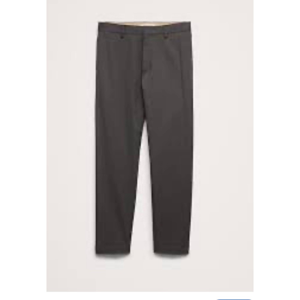 Banana Republic Slim Fit Dress Pants Mens 33x30 Charcoal Gray Flat Front Pant